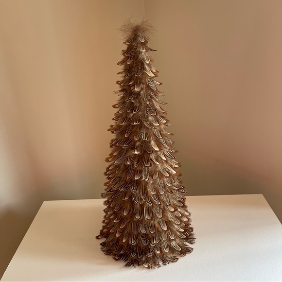 Vintage Handmade Pheasant Feather Tree - Picture 10 of 10